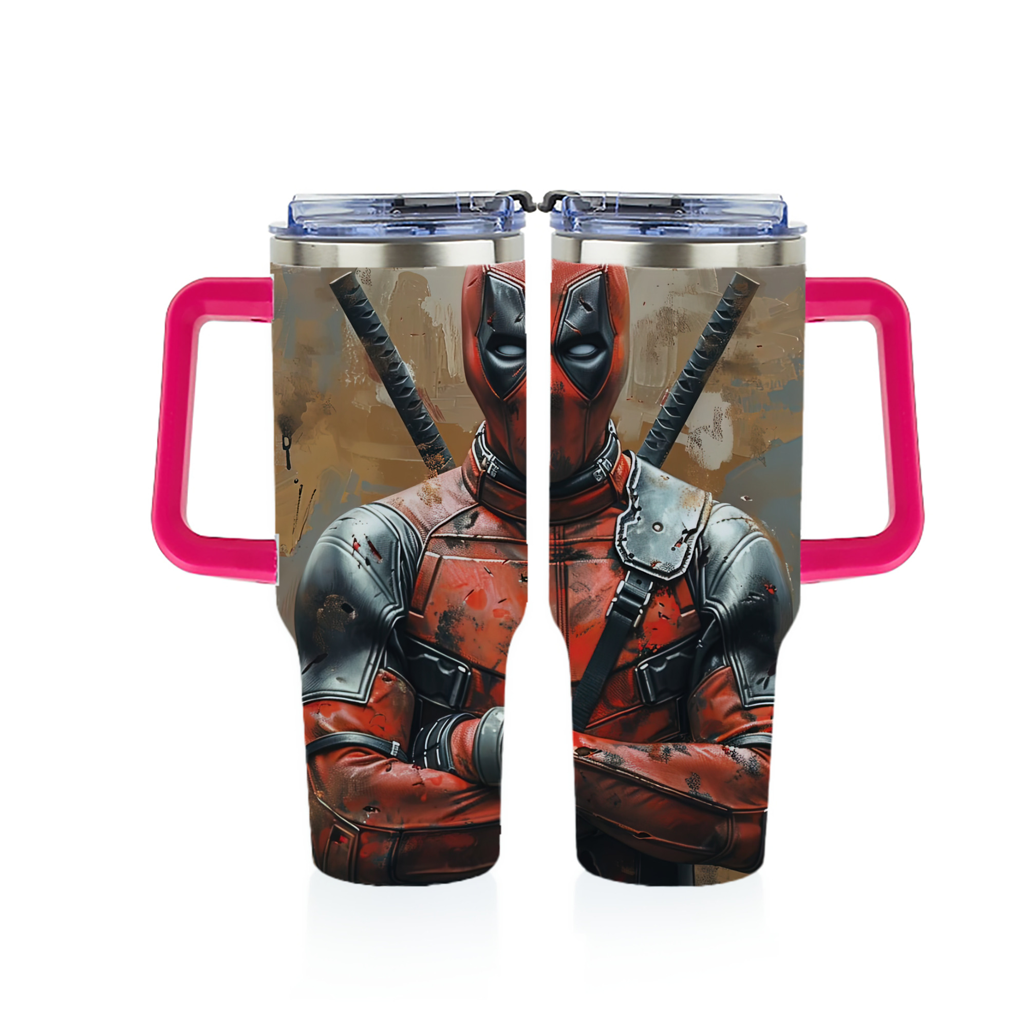 （画像用） Deadpool デッドプール 1200ｍLフルプリント車用タンブラー